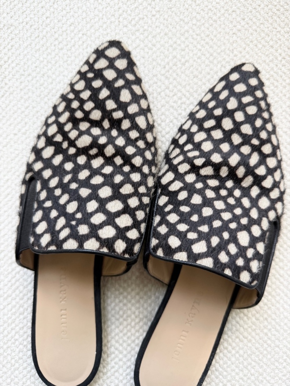 Jenni Kayne Calf Hair Mules